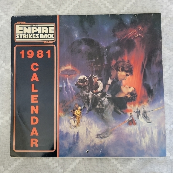 Vintage 1981 Star Wars  The Empire Strikes Back Calendar by Ballantine Books - Picture 1 of 13